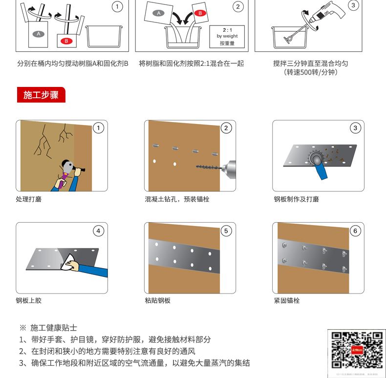 包钢榕城粘钢加固施工过程